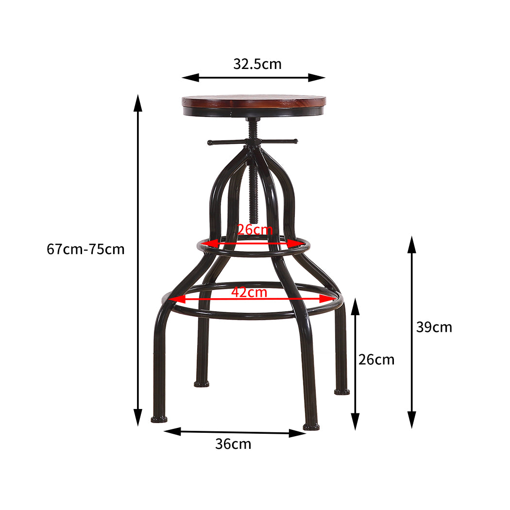 Bar Stool Kitche0n Wooden Leather