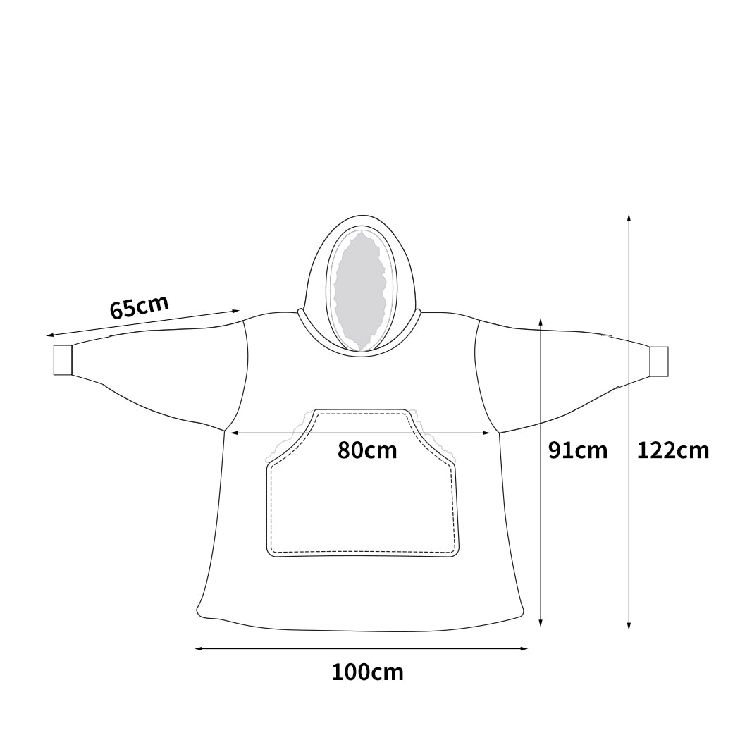Blanket Hoodie Adult Sweatshirt Burgundy