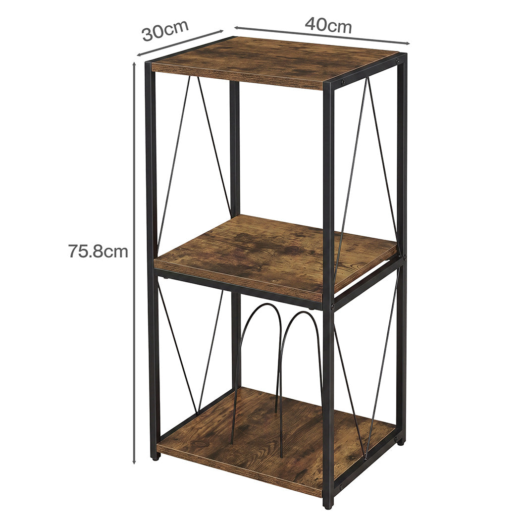 Vinyl Record Stand Black 16x16x0.8cm
