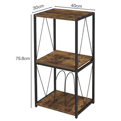 Vinyl Record Stand Black 16x16x0.8cm