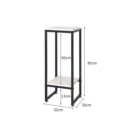 Plant Stand Garden Home Outdoor White Medium