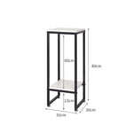 Plant Stand Garden Home Outdoor White Medium