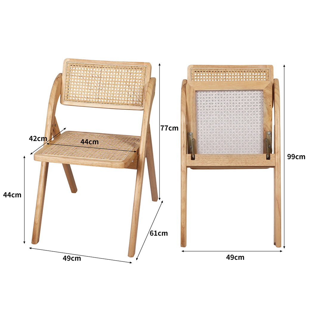 Contemporary 6X Dining Chairs Foldable Accent  Space-Saving Design