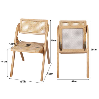 Contemporary 6X Dining Chairs Foldable Accent  Space-Saving Design
