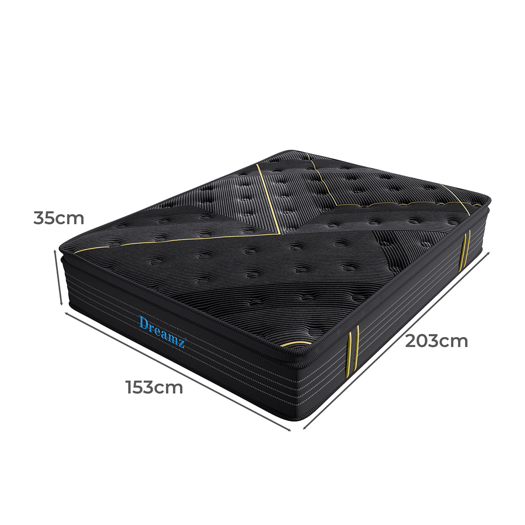 Contemporary Spring Mattress Bamboo Euro Top Queen  Multipurpose Use