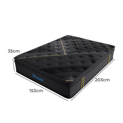 Contemporary Spring Mattress Bamboo Euro Top Queen  Multipurpose Use