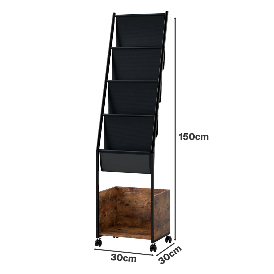 Vinyl Record Stand Storage Rack 39x30x150cm