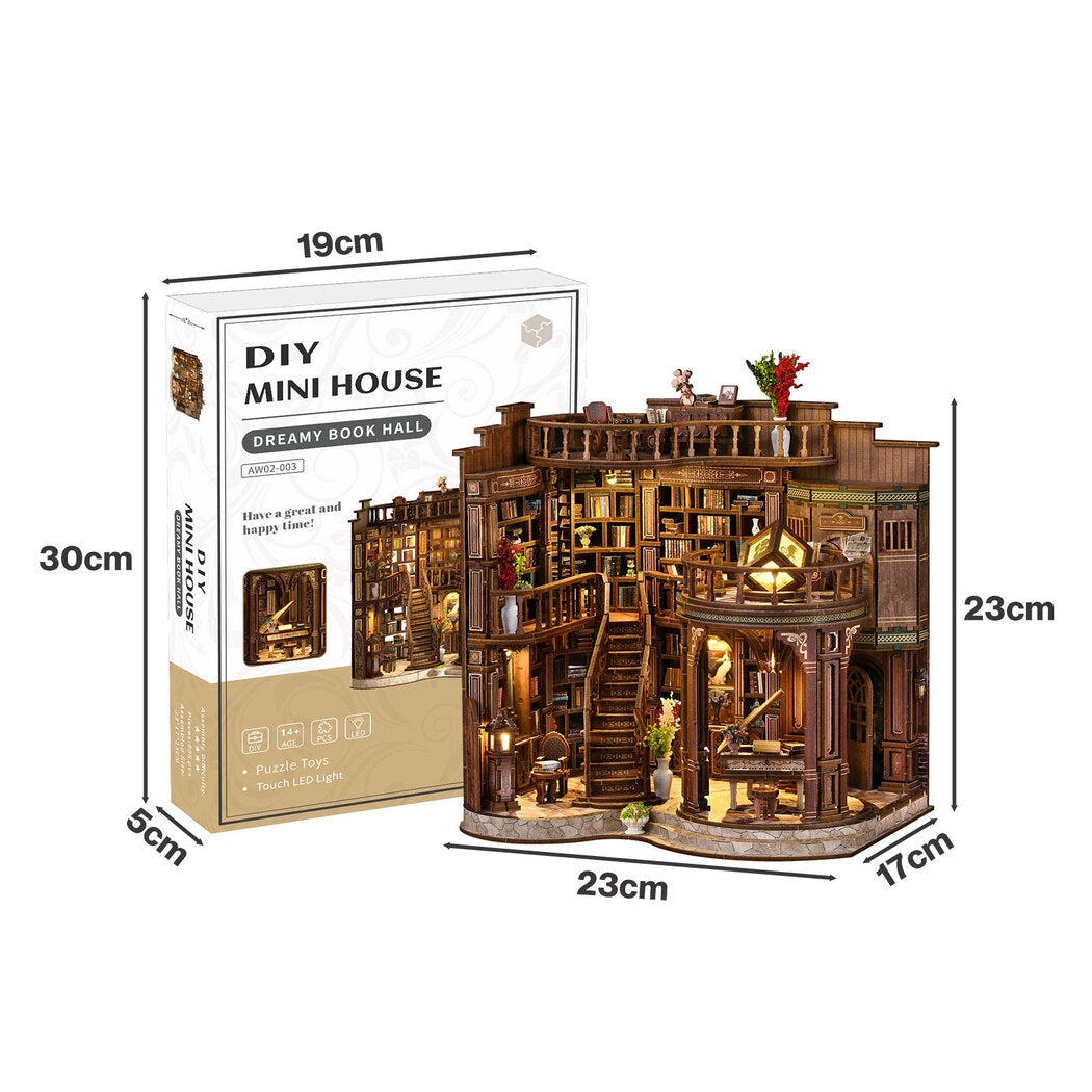 Vintage Library Kit Walnut 23x17x23cm