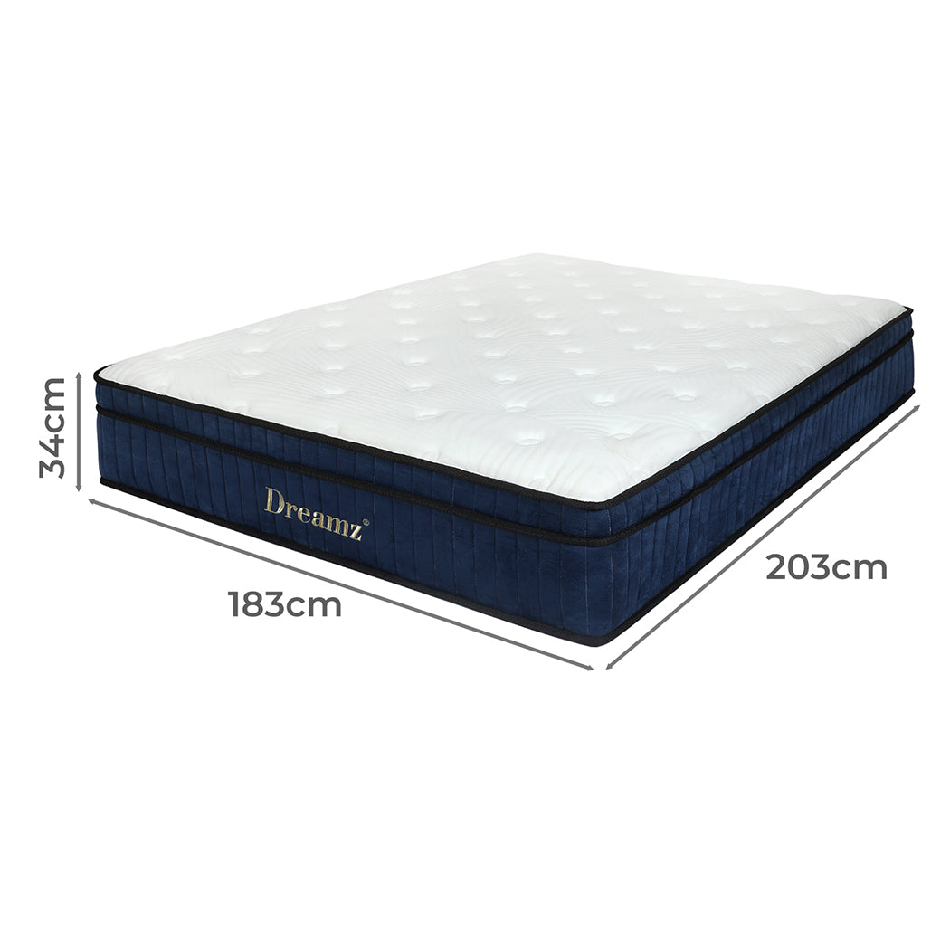 King Mattress Medium Firm 203x183x34cm