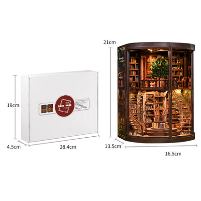 Miniature Library Book Nook Kit 16x14x21cm