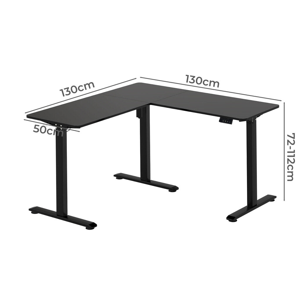 Electric Standing Desk Adjustable 130x130x72cm