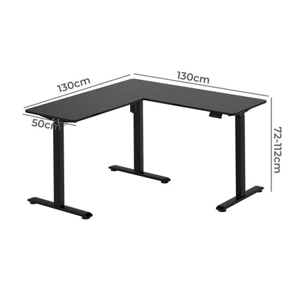 Electric Standing Desk Adjustable 130x130x72cm