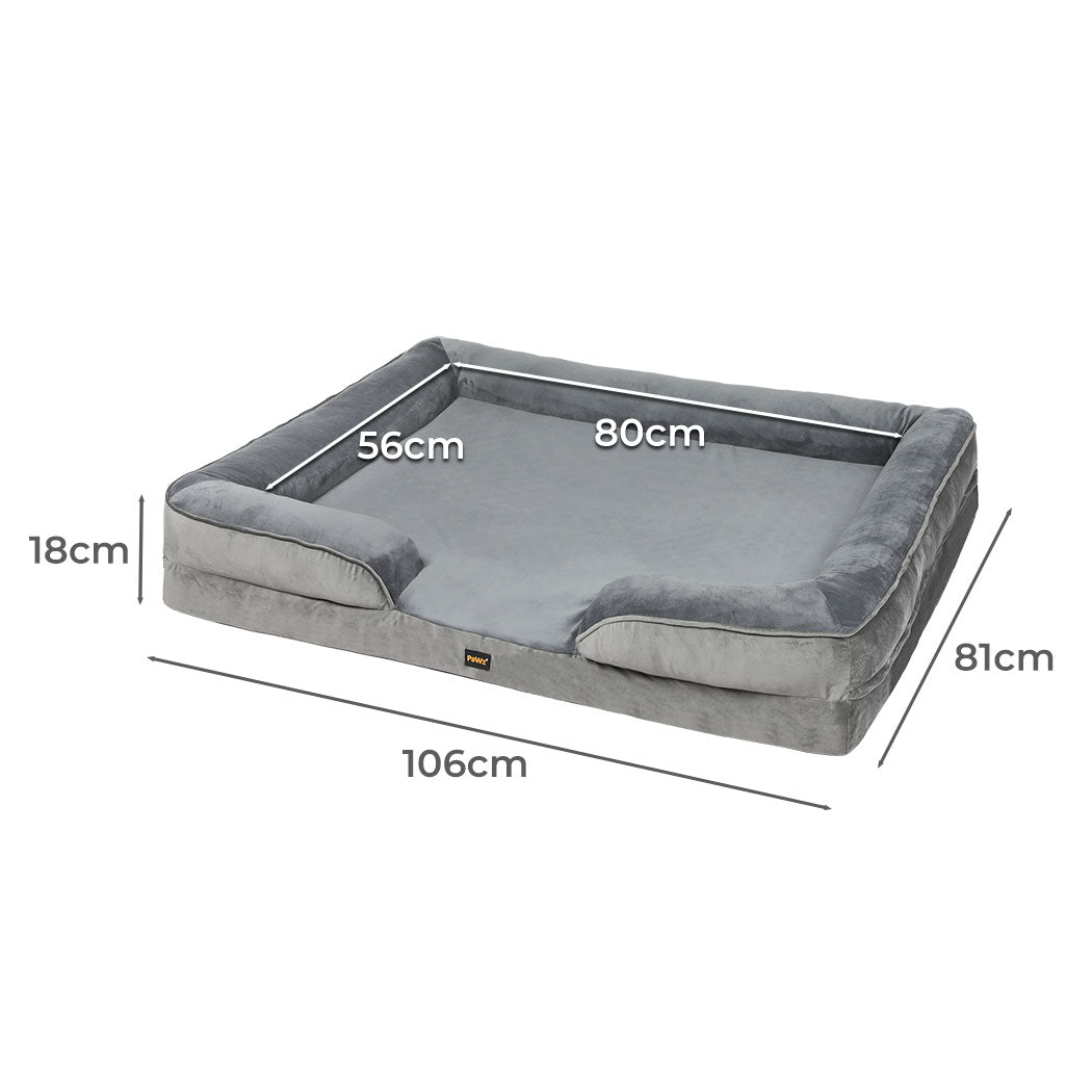 Pet Sofa Bed Memory Foam XL 71x58x18cm