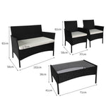 4PCS Outdoor Furniture Setting