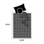 320GSM 220x240cm Ultra Soft Mink Black Queen