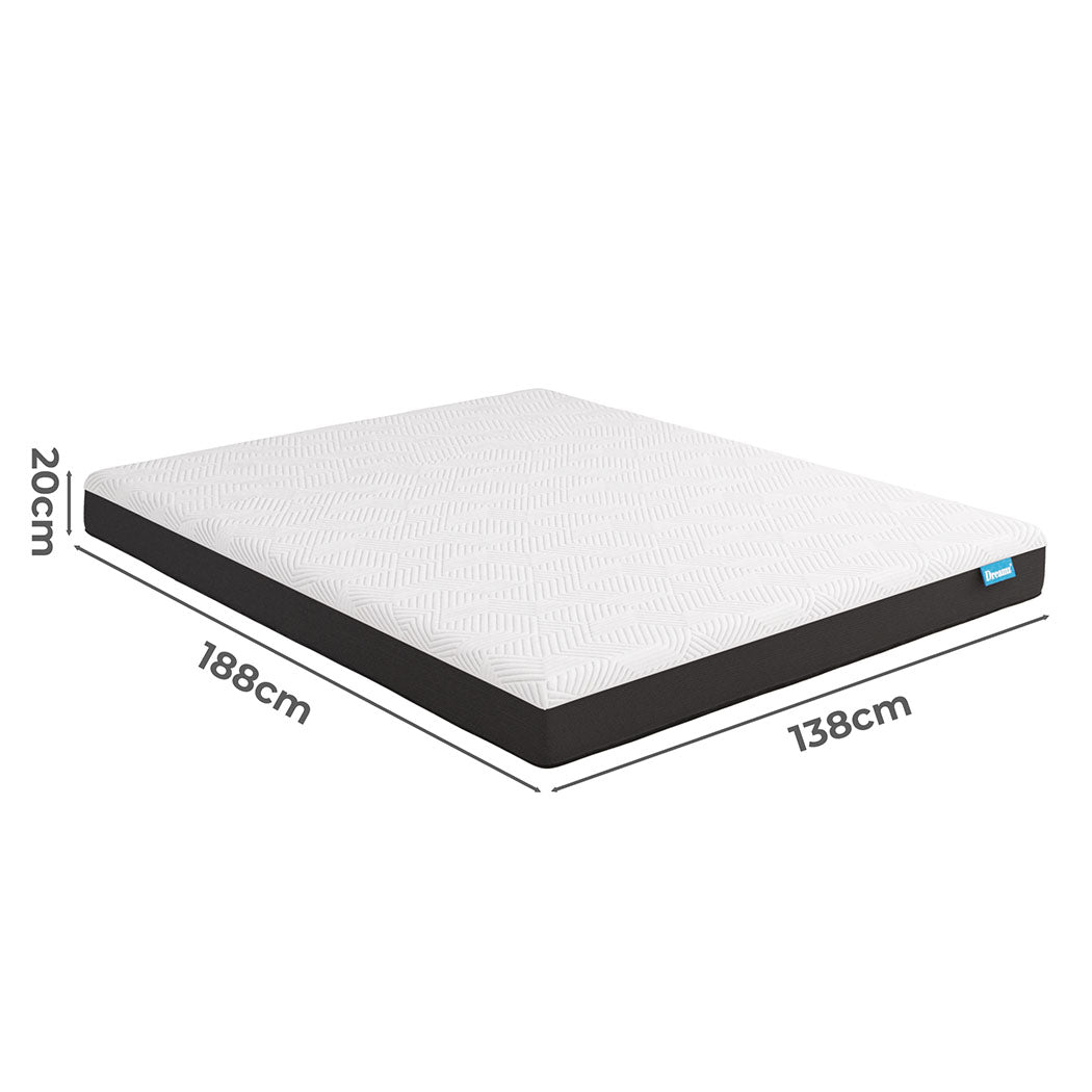 Minimalist Mattress Gel Memory Breathable Double  Sleek Modern Look