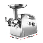 800W Electric Meat Grinder Mincer Sausage Silver