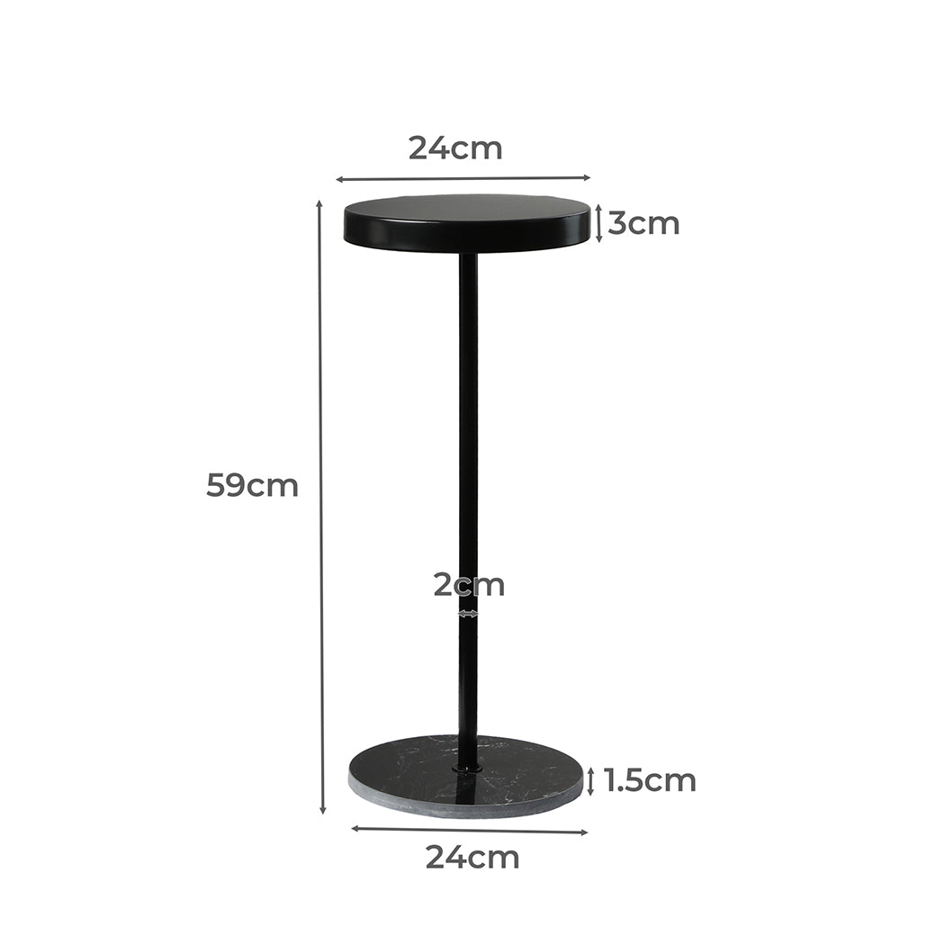 Versatile Side Table Round Tabletop Small Lightweight  Space-Saving