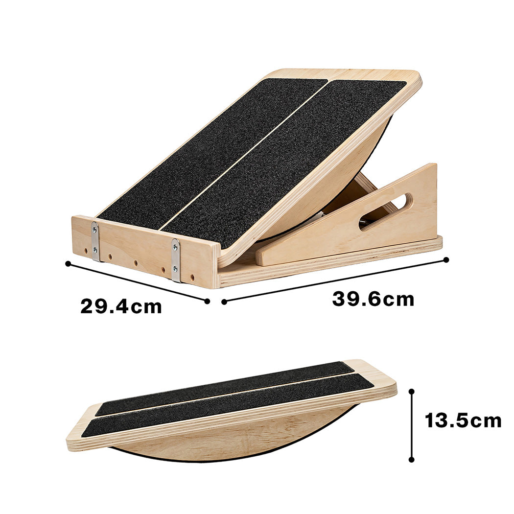 Wooden Slant Board 4-Angle Calf Stretcher | HomeAndLiving - 4