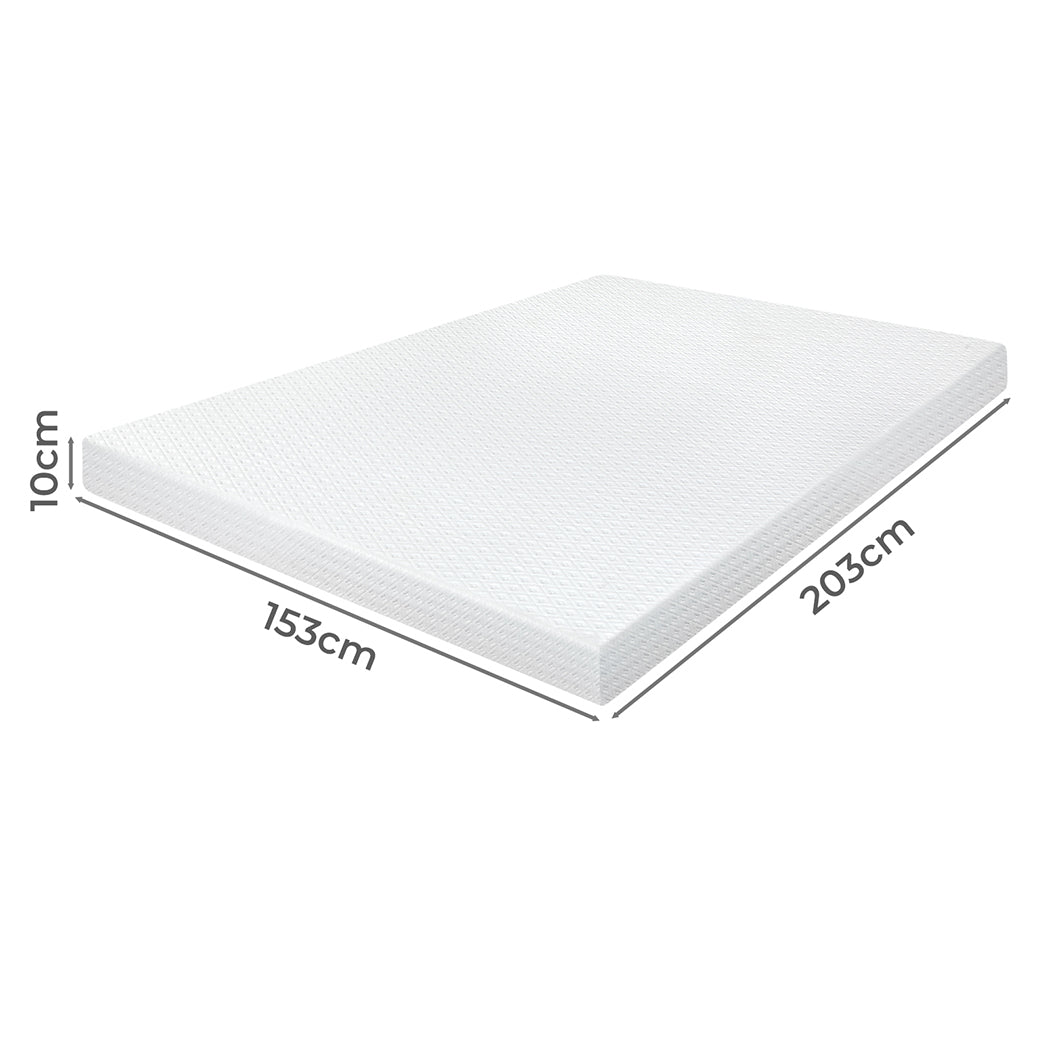 Memory Foam Mattress Topper 10cm Thick 203x153x10cm