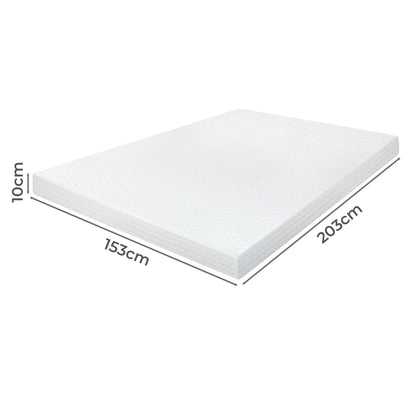 Memory Foam Mattress Topper 10cm Thick 203x153x10cm