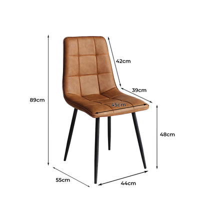 Cozy 8x Dining Chairs Kitchen Chair  Soft Cushion Classic Durable