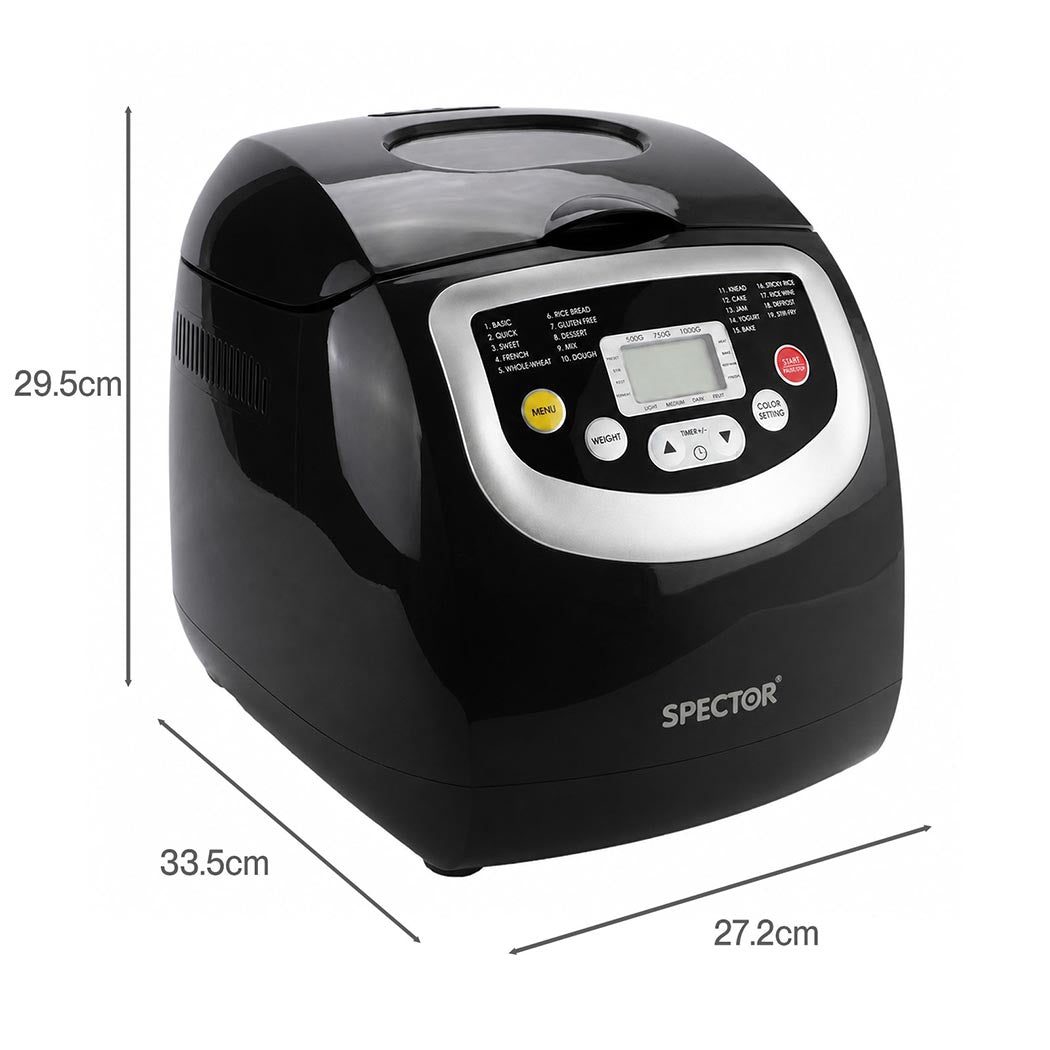 Bread Machine 19 In 1 600W 33.5x27.2x29.5cm