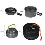 10Pcs Camping Cookware Set Outdoor