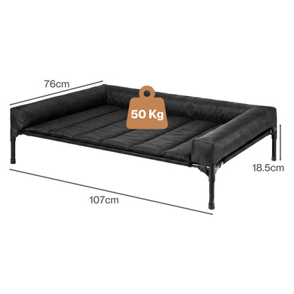 Large Dog Bed Breathable Bolster 107x76x18.5cm