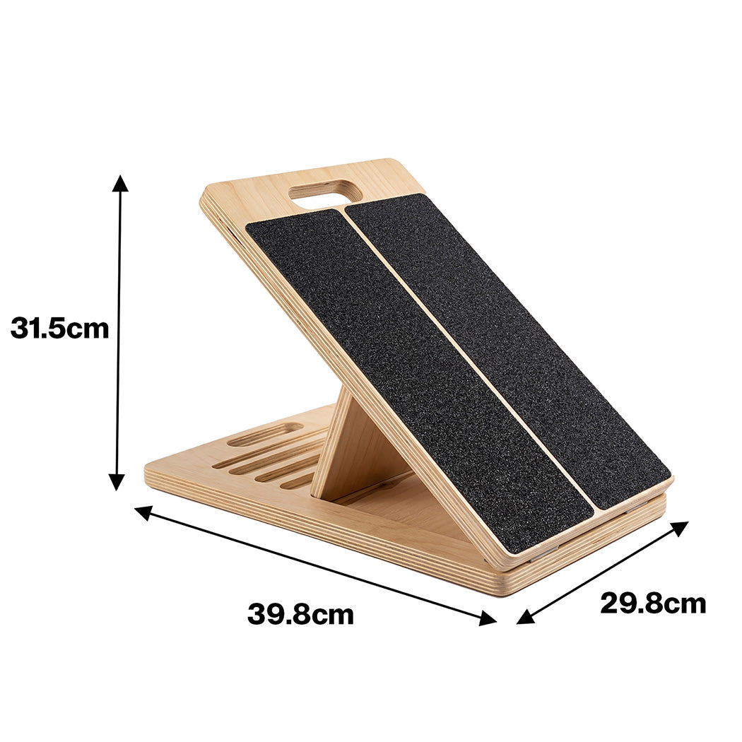 Adjustable Wooden Slant Board Calf Stretcher | HomeAndLiving - 4