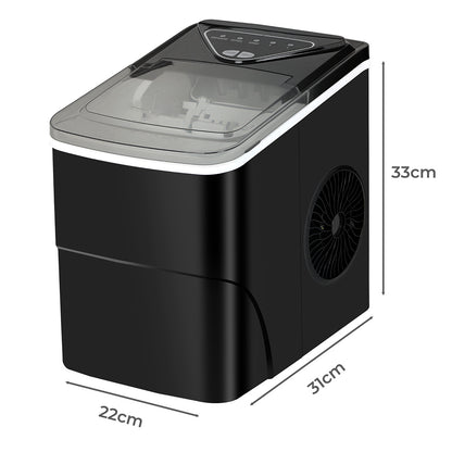 Portable Ice Maker Machine Compact 22x31x33cm
