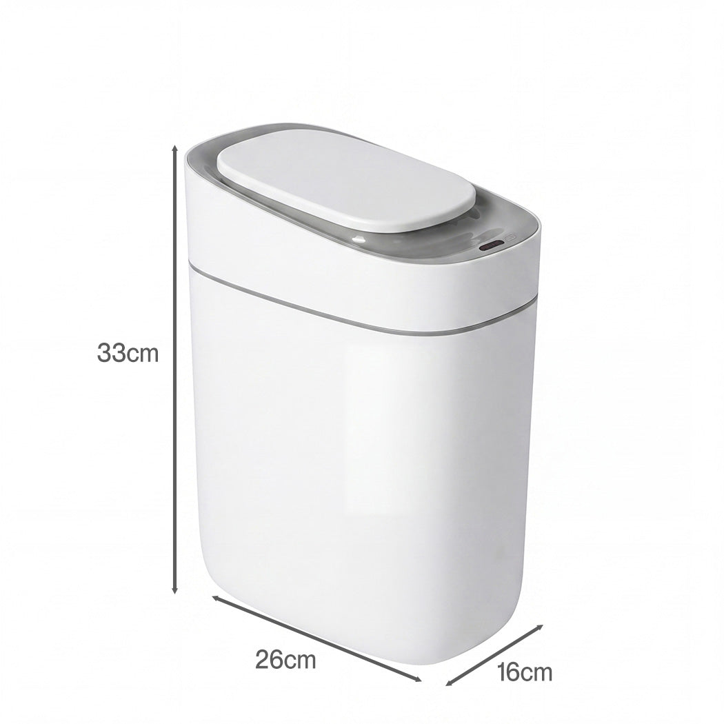 Toque Smart Sensor Trash Can 9L Automatic Touchless IPX4 Waterproof Bathroom
