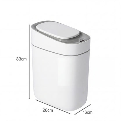 Toque Smart Sensor Trash Can 9L Automatic Touchless IPX4 Waterproof Bathroom