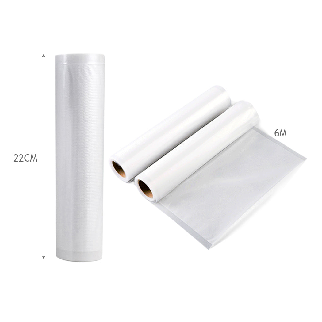 Vacuum Food Sealer Seal Bags Rolls 22cm