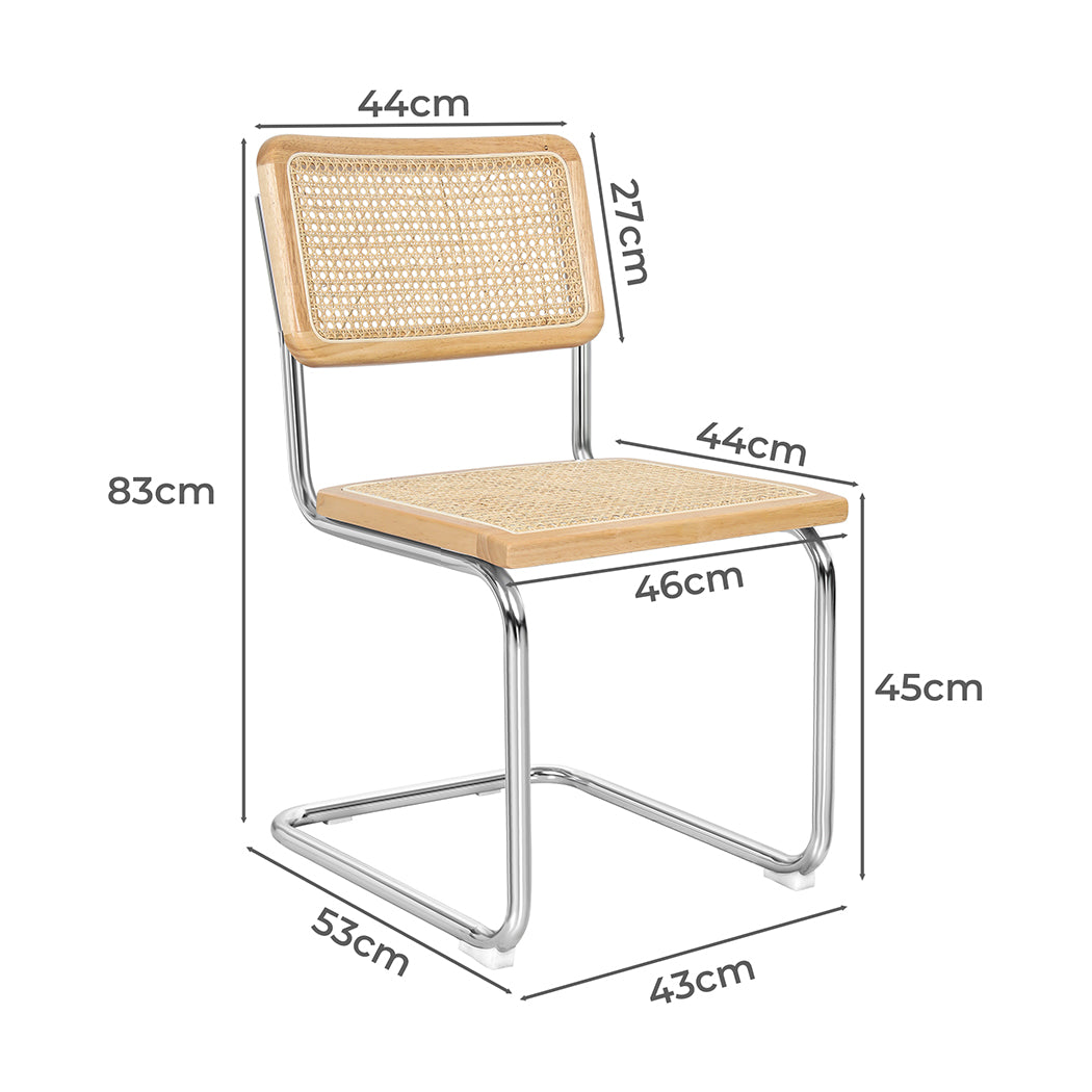 Cozy 8x Rattan Chair Dining Chairs  Scandi Inspired Design Classic