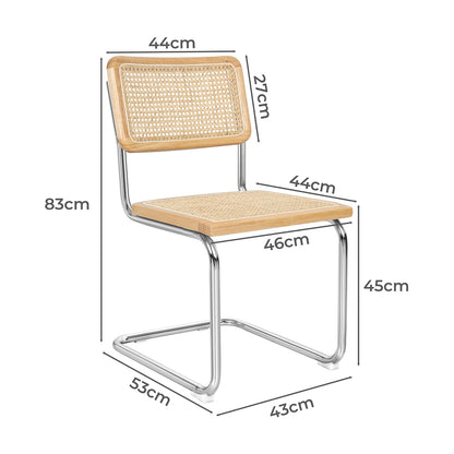 Cozy 8x Rattan Chair Dining Chairs  Scandi Inspired Design Classic