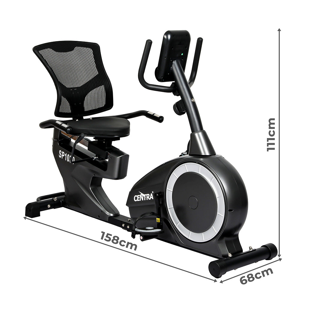Recumbent Bike Ergonomic Design 158x68x111cm
