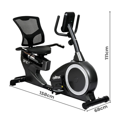 Recumbent Bike Ergonomic Design 158x68x111cm