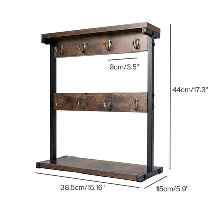 Levede Mug Rack 8 Hook Storage Holder Stand Kitchen Counter Cup Organizer Rustic