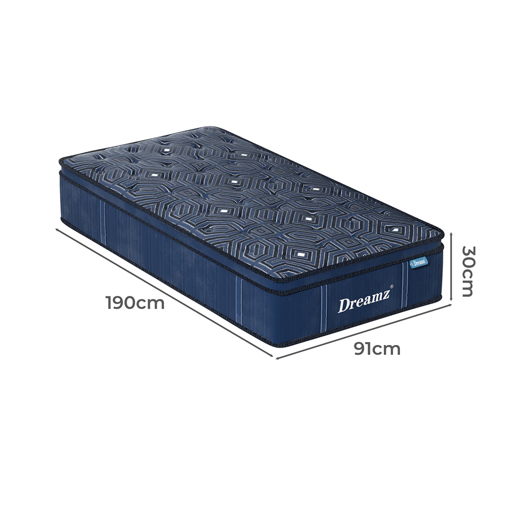 Modern Spring Mattress Euro Top All Sizes 30CM  Scandi Inspired