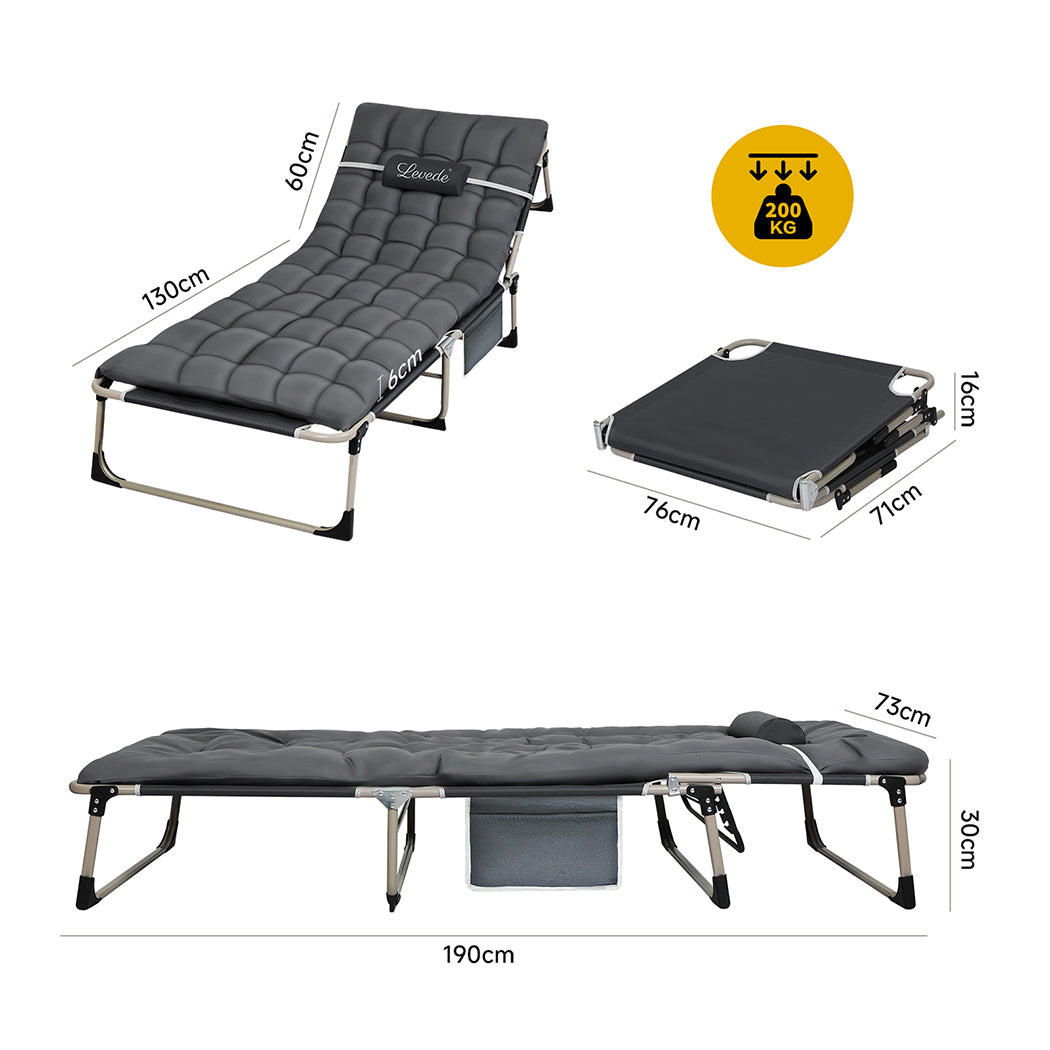Folding Camping Bed Portable 25x0.7cm