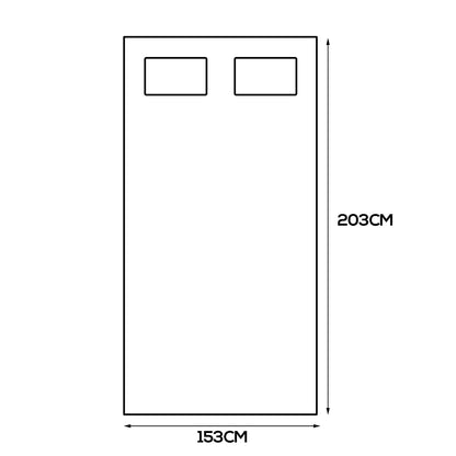 Bamboo Pillowtop Mattress Topper Queen