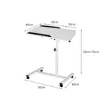 Mobile Laptop Desk Adjustable White