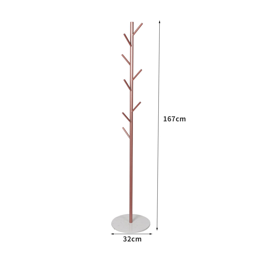 Coat Rack Hat Clothes Stand Hanger Rose Gold Rose Golden