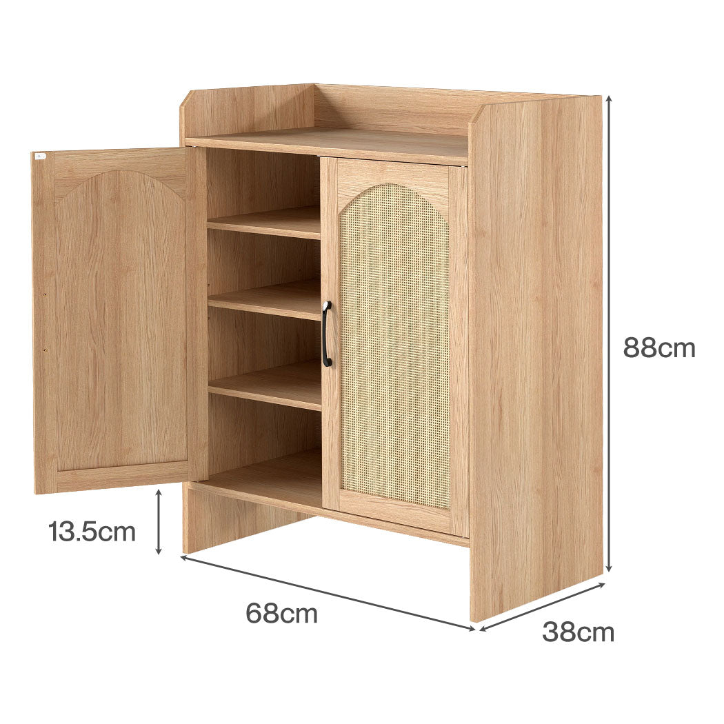 Shoe Cabinet 5 Tier Storage 68x38x88cm