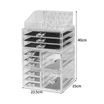 11 Drawers Clear Acrylic Boxes Cosmetic