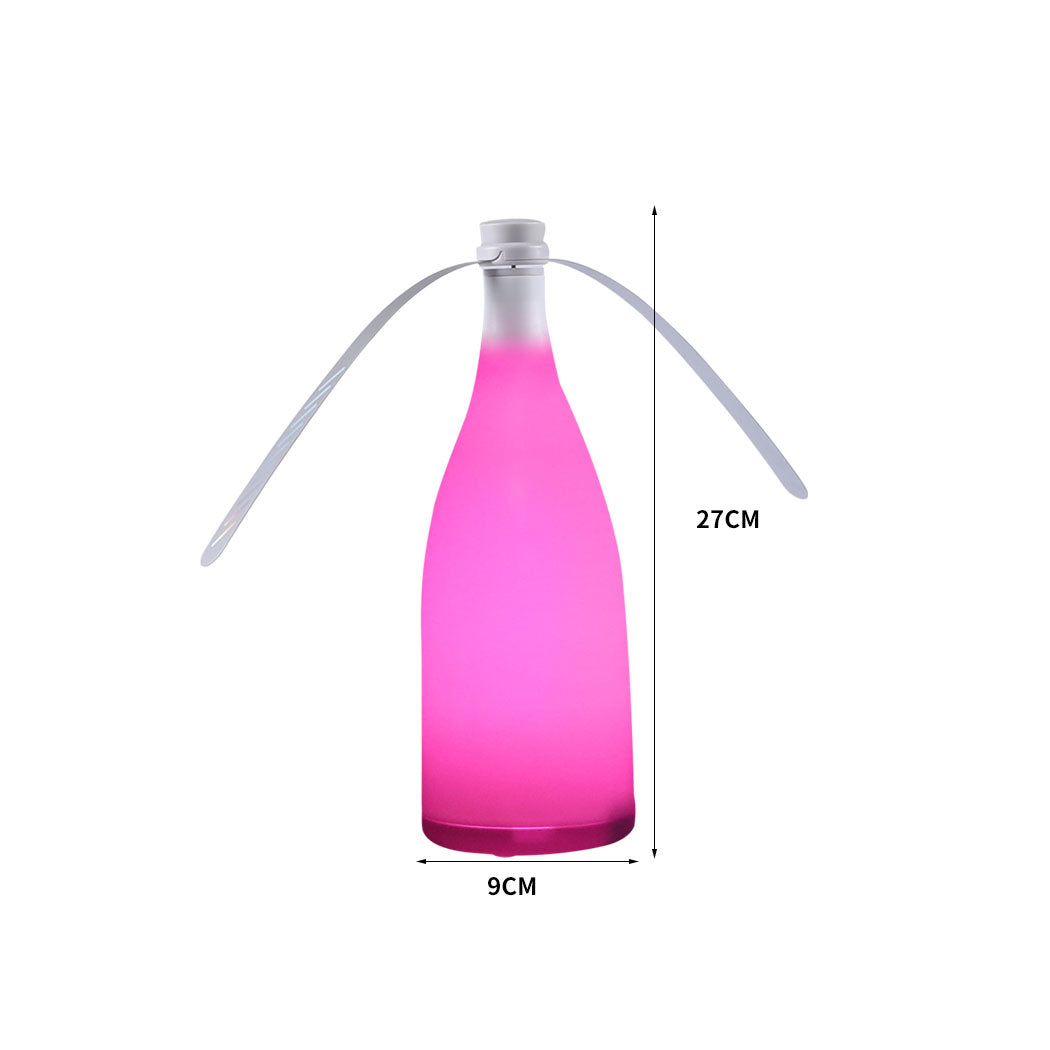 LED Repellent Fly Fan Entertaining Pink