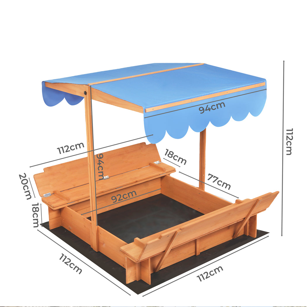 Wooden Sandbox Large 112x112x112cm