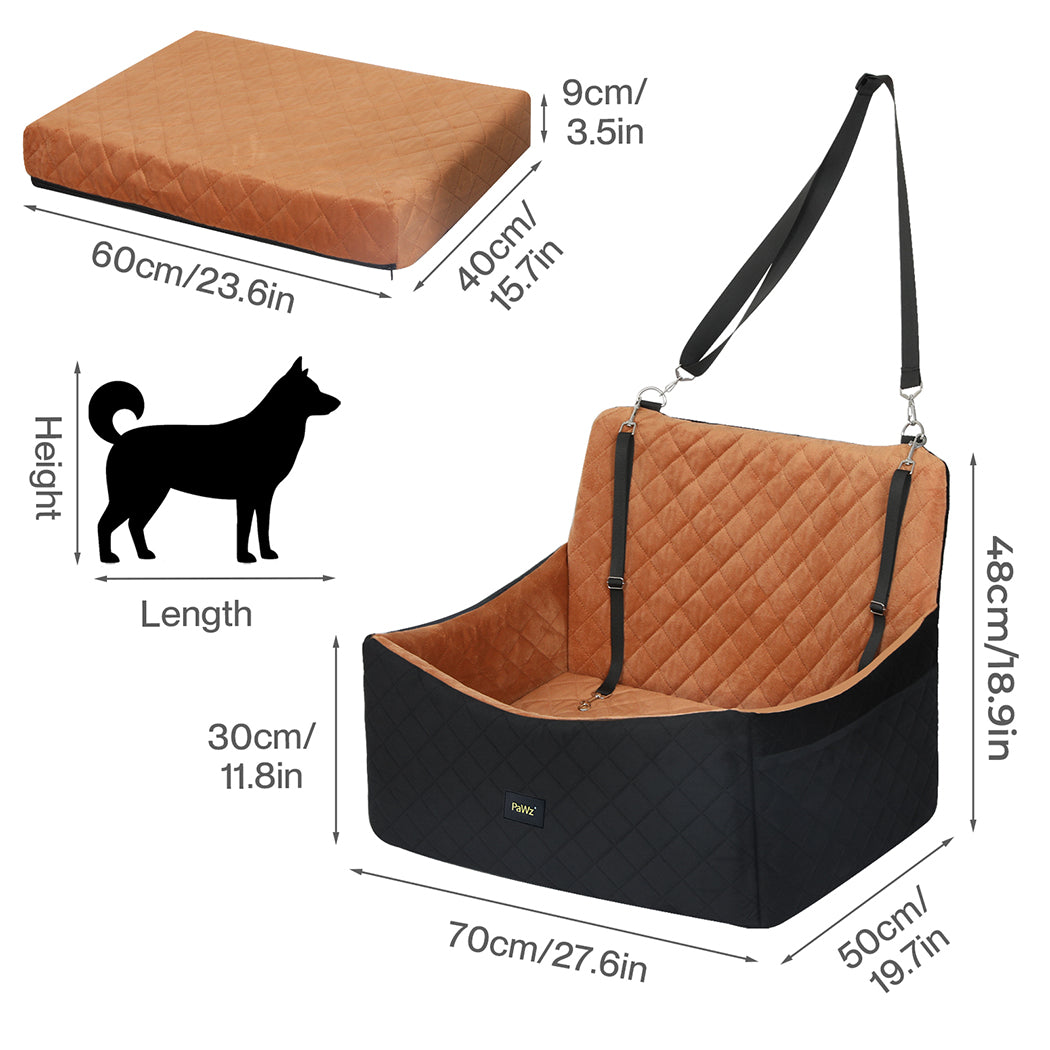 Dog Car Seat Booster Velvet
