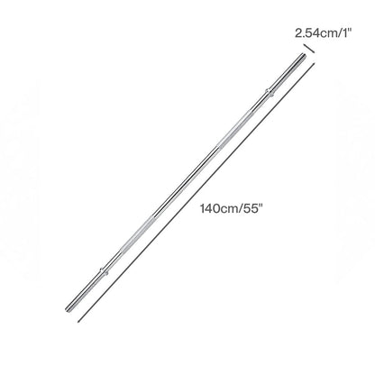Centra 140cm Weight Lifting Bar Standard Barbell Home Gym Fitness Steel 480LB